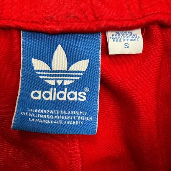 Adidas Originals 3-Striped Sweatpants Mens Small Red White Ankle Zip Pockets - Picture 11 of 16